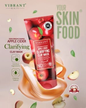 Vibrant Beauty Apple Cider Clarifying Clay Mask (200ml)