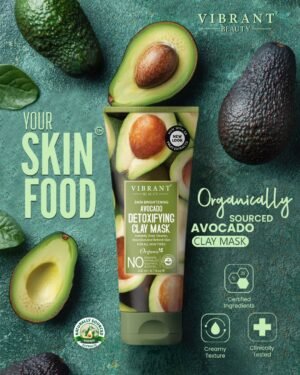 Vibrant Beauty Avocado Detoxifying Clay Mask (200ml)