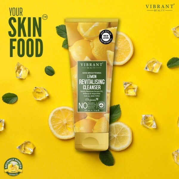 Vibrant Beauty Lemon Revitalising Cleanser (200ml)