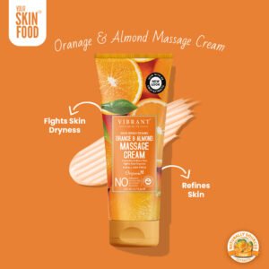Vibrant Beauty Orange & Almond Massage Cream (200ml)