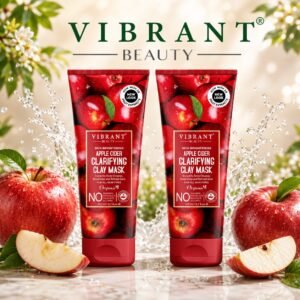 Vibrant Beauty Apple Cider Clarifying Clay Mask (200ml) Combo Pack