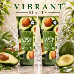 Vibrant Beauty Avocado Detoxifying Clay Mask (200ml) Combo Pack