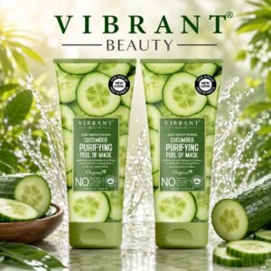 Vibrant Beauty Cucumber Purifying Peel-Off Mask (200ml) Combo Pack