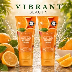 Vibrant Beauty Orange & Almond Massage Cream (200ml) Combo Pack
