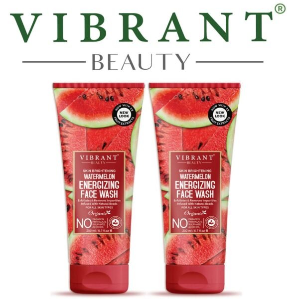 Vibrant Beauty Watermelon Energizing Face Wash (200ml) Combo Pack