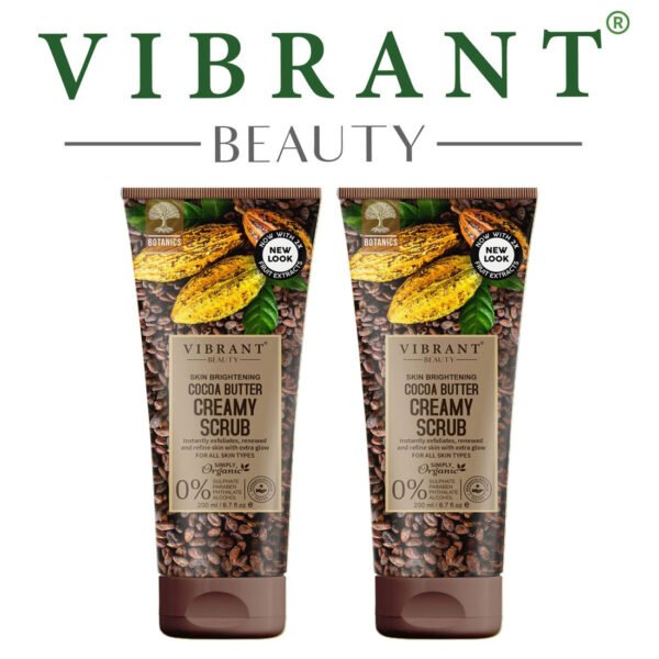 Vibrant Beauty Cocoa Butter Creamy Scrub (200ml) Combo Pack