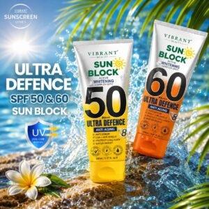 Vibrant Beauty Sunblock SPF-50 & SPF-60 (150ml) Combo Pack