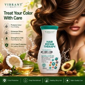 Vibrant Beauty Hair Repair Therapy Shampoo Color Treated (Keratin + Anti-UV) (400ml)