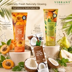 Vibrant Beauty Fruity Extracts Kit For Healthy Radiant Skin (200ml) Pack of 3