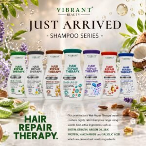 Vibrant Beauty Hair Repair Therapy Shampoo Series (400ml) Pack of 7 Deal