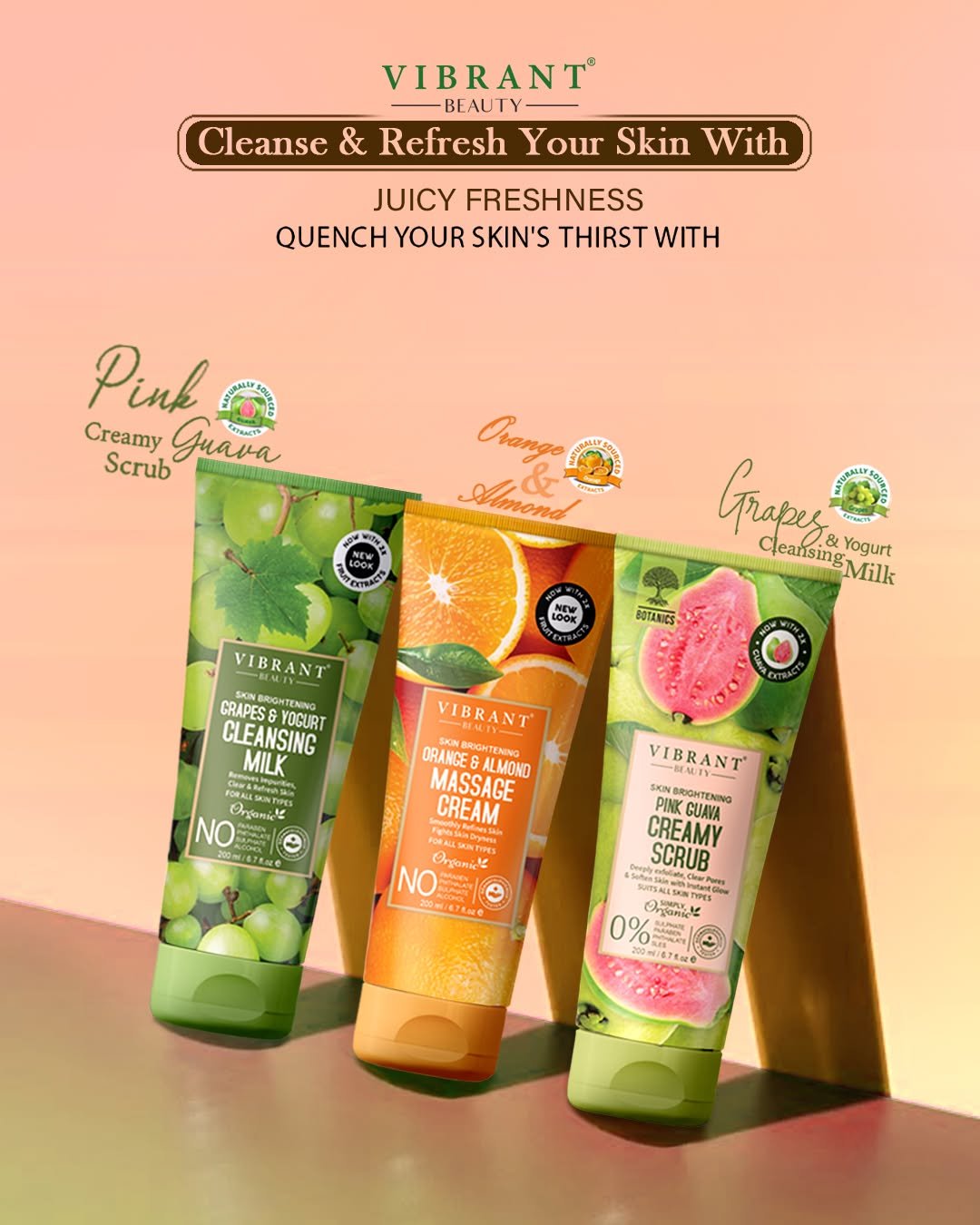 Vibrant Beauty Juicy Freshness Kit (200ml) Pack of 3